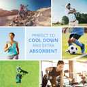 FROGG TOGGS Chilly Pad, Instant Cooling Towel, Long Lasting, Reusable, Sports and Outdoors Neck Towel 33x13 (Hivis Lime Green)