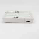 Square Plant Saucer 12 Inch 1 PackPlant Trays for Pots, White Ceramic Plant Saucers for Indoors Outdoors, Plant Drip Tray 4 6 8 10 12 14 Inch