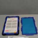 SEYMAC stock Case for Samsung Galaxy Tab A7 Lite 8.7'' with Screen Protector Pencil Holder [360 Rotating Hand Strap] &Stand, Drop-Proof Case for Samsung A7 Lite 2021 SM-T220/T225/T227, Blue/Black