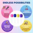 12pc Microphone Candy Tubes with Lids, Fake Microphone Party Favor Containers for Kids Karaoke Disco Birthday Party Candy Holders