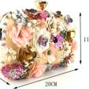 Women Clutches Flower Evening Handbag Chain Strap Shoulder Bag