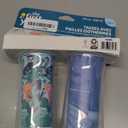 The First Years Insulated Straw Cup for Toddlers 2pk  Wild and Free & Marbled  Dark Blue, 9 ounces
