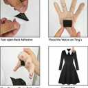 Oumbivil Adult Halloween Costumes Women Black Dress for Family Costume Party (Black) S