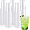 Lilymicky 260 Pack 16 oz Clear Plastic Cups, Cold Disposable Plastic Drinking Cups for Parties, Picnic, BBQ, Travel, and Events