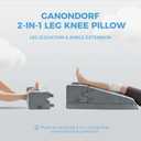 Ganondorf Leg Elevation Pillow for Post Surgery Recovery,Knee Replacement & Injury Rehab Orthopedic Foam Leg Support Pillow to Improve Circulation, Reduce Swelling, Promote Healing, Elevate Leg