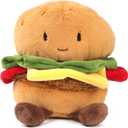 RECUR Hamburger Stuffed Animals Toy,Soft Food Plush,Cute Plushie 8 Inches, Adorable Gift for All Ages