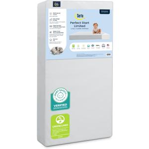 Serta Perfect Start Limited Dual Sided Baby Crib Mattress and Toddler Mattress, Breathable Fiber Core, GREENGUARD Gold Certified, Waterproof