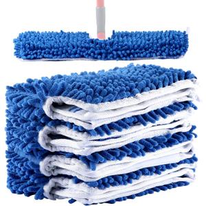 4 Pack Microfiber Flip Mop Refills,Compatible with O-Cedar Dual Action Mop,Replacement Mop Heads for Dry/Wet Use,Machine Washable.