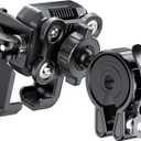 Motorcycle-Phone-Mount & Bike Phone Holder - Durable Phone Holder for Bike and Motorcycle, Bicycle Phone Mount, Fits All Smartphones (Black)