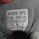 Womens Ladies Walking Shoes Fashion Running Sneakers Casual Comfor Lightweight Breathable Soft Sole Gym Tennis Work, Gray, Size 6.5