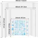 2 Pack Trifold Poster Board 48" X 36", IKAYAS Single Sided White Poster Boards, Science Fair Display Boards Posterboard for Mounting, Prints, Art, Display,Projects Classroom Supplies, 48 Inches By 36 Inches