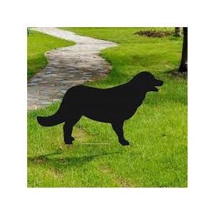 Qualirey Dog Predator Decoys Geese Deterrent Goose Hunting Decoy Accessories Predator Replica Visual Scare Device for Keep Away Pests Yard Ornament