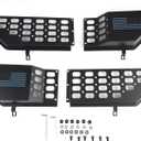 Automotive Metal Front Door Storage Organizer Pockets,Compatible For Wrangler JL JLU 4XE 2018-2024 (Black)
