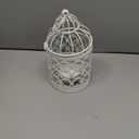 Hanging Birdcage Lantern, Metal Tealight Holder Vintage Decorative Hanging Candle Holder Lantern Centerpieces for Wedding Halloween Christmas Table Decoration