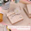 (8-Pack) - 4 x 4 Wooden Blocks for Crafts - 1-Inch Thick Square MDF Blocks - Smooth Surface with Wood Grain Pattern - Highly Customizable Blank Wood Squares