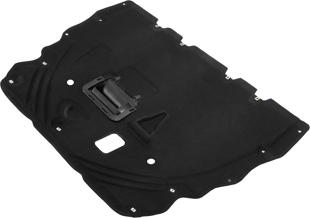 HECASA Engine Splash Shield Compatible with 2021-2025 Ford Bronco Sport Lower Engine Under Cover Guard Black Replacement for FO1228183