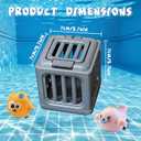 Underwater Dive Rescue Toys, 4PCS Pool Diving Toys with Storage Fish Box & Colorful Animal Sinkies, Fun Underwater Search Game for Swimming Training, Summer Pool Outdoor Beach Party