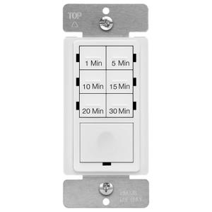 ENERLITES Countdown Timer Switch for Bathroom Fans and Lights, 1-30 Min, Neutral Wire Required, UL Listed, White (1 Pack)