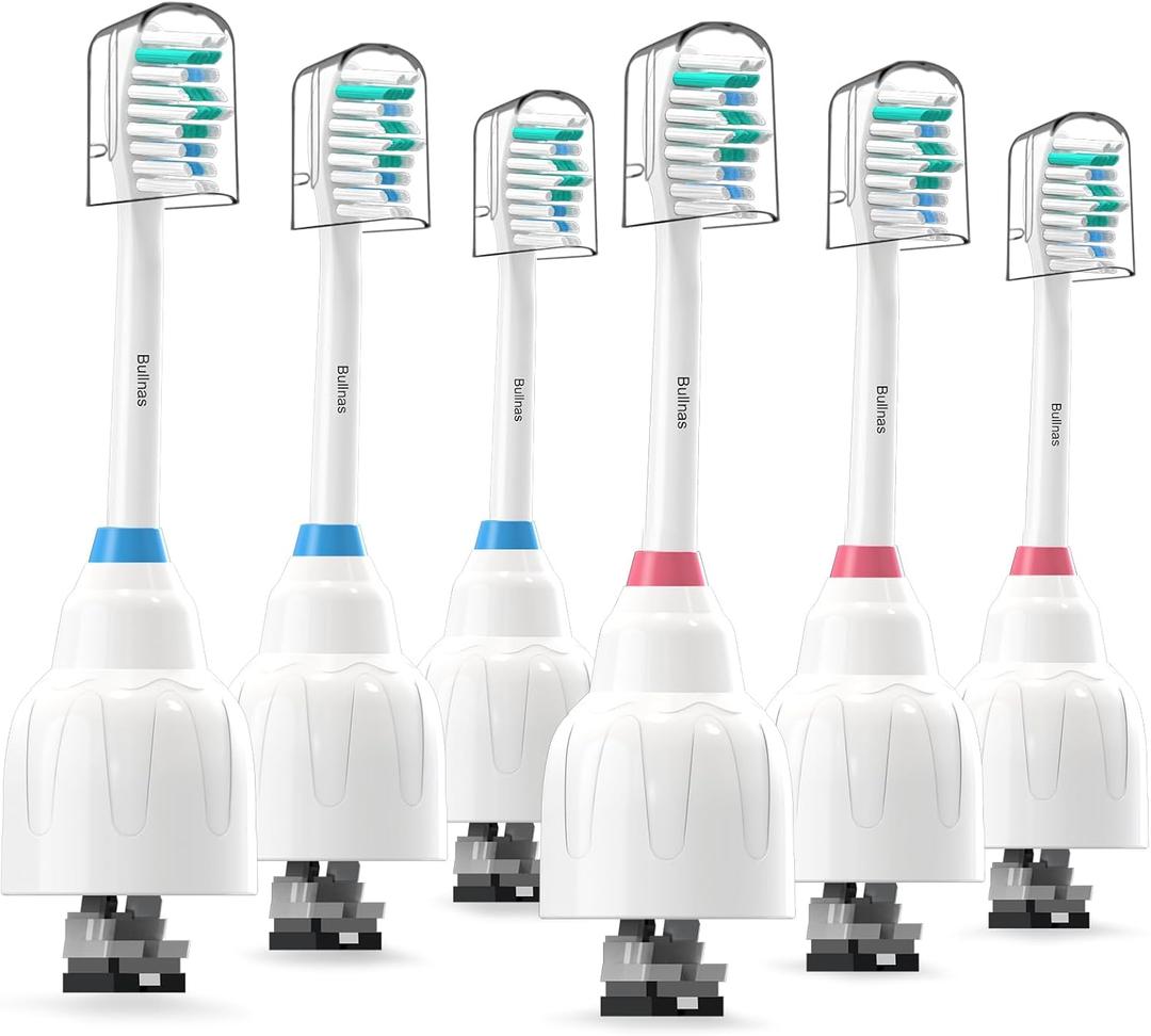Replacement Toothbrush Heads Compatible with Philips Sonicare E-SeriesReplacement Heads Fit Sonicare E-Series Essence Xtreme Elite Advance and CleanCare Screw-on Electric Toothbrush, BN728, 6 Pack Replacement Toothbrush Heads Compatible with Philips Sonicare E-SeriesReplacement Heads Fit Sonicare E-Series Essence Xtreme Elite Advance and CleanCare Screw-on Electric Toothbrush, BN728, 6 Pack