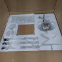 Crystal Chandelier 6 Lights Clear K9 Crystal Luxury Interior Decoration Ceiling Light E12 Bulbs Crystal Pendant Lighting Fixture for Dining Room, Living Room, Bedroom (6 Lights)