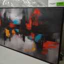 Framed Canvas Wall Art for Living Room Black and Red Abstract Canvas Prints Modern Wall Art Ready to Hang for Bedroom Office Size 30x60 inches