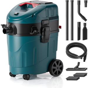 Dust Extractor Auto Clean Dual Cyclone Pre-Separator Industrial Vacuum Cleaner Prevents Filter Clogging Maintains Protects Motor Woodworking Contractor Sanding Workshop 9 Gallon