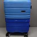 Rockland Melbourne Hardside Expandable Spinner Wheel Luggage, Two tone blue, Carry-On 20-Inch