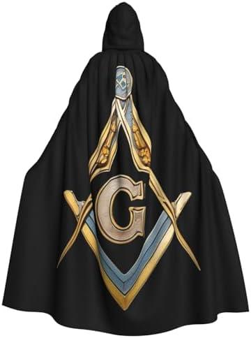 Halloween Witch Wizard Hooded Cloak Oversized Cosplay Cape for Adults, Christmas Party Costume Robe for Festivals & Gifts