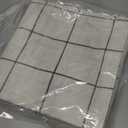 Cream White Plaid Throw Pillow Covers 18x18 Set of 2, Boho Decor White Checkered Decorative Pillows for Couch 18 x 18, Modern Farmhouse Neutral Decor Linen Pillows for Bed (Without Pillow Inserts)