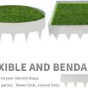 10ft Galvanized Steel Landscape Edging16.9" L x 5.5" H Galvanized Garden Edging with Bendable and Flexible DesignWeathering Rust Patina Finish(7-Pack)