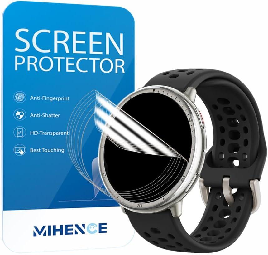 Screen Protector Compatible for Amazfit Active 2 Round Smartwatch, TPU HD Protective Film (6 PCS)