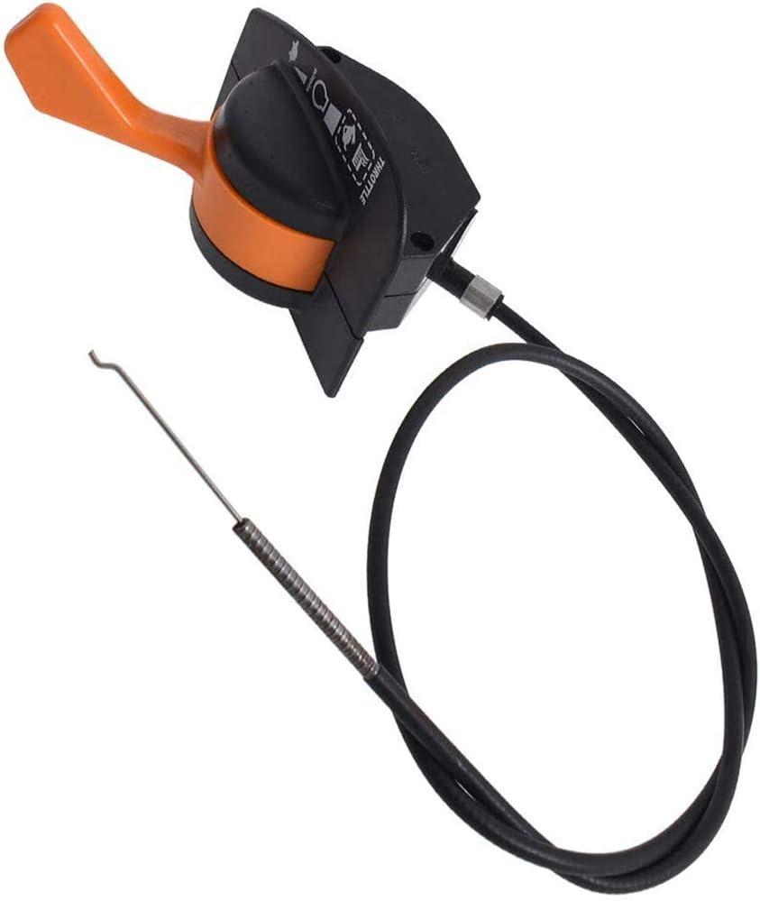 Throttle Dual Control with Choke Cables for John Deere D125 D130 D140 D150 D160 D170 LA155 LA165 LA175 X165 Replace GY21984 GY21308 GY21624