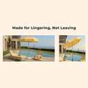 6FT Patio Beach Umbrella for Outdoor, UPF 50+ Sun Shade for Patio, Backyard, Garden, Pool and Beach, Tilt Adjustable, Portable, Harbour Mimosa