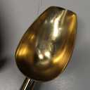 P&P CHEF Small Ice Scoop, 6OZ Stainless Steel Candy Food Flour Scoop, Utility for Kitchen Garden Bar Wedding Bath, Heavy Duty & Non Toxic & Easy Clean, (Gold, 1Pc)