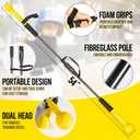 Baseball/Softball Hitting Stick with Dual-Size Ball Head, 54" Detachable Baseball Hitting Stick Practice Swing,Hitting,Batting,Portable Swing Trainer Great for One-On-One Coaching Training Equipment