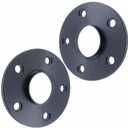12mm 5x4.5 Hubcentric Wheel Spacers - Wider Stance, Increased Clearance, Fits Acura TSX TL Fits Honda Accord Civic Prelude - 12mm, 5x114.3, 64.1mm Hub, Pair of 2 - Black