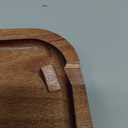 Large Wooden Serving Trays Long Party Charcuterie Boards Acacia Wood Platters Serving Cheese Board Rectangular Appetizer Snack Plates Rectangle Kitchen Dinner Platter for Food Dish Cake Dessert Tray (16" x 10" x 0.8")