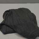 Fangetey Womens Long Sleeve Turtleneck Sweater Dresses Knitted Bodycon Midi Sheath Jumper Dresses (Medium, Black)