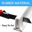 Duzzy 98 Inch Collapsible Shower Water Dam Shower Stopper Barrier and Retention System and Keeps Water Inside Threshold Dry and Wet Separation Suitable for Bathroom and Kitchen