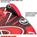 Airhead G-Force Towable Tube for Boating, 1-4 Rider Inflatable Boat Tube for Water Tubing, Heavy Duty Full Nylon Cover, Stabilizer Fins with Neoprene Knuckle Guards, Speed Safety Valve
