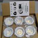 zouzai 2 Inch LED Recessed Lighting, 5CCT Anti-Glare Downlight with Junction Box, Dimmable, 2700K-5000K Selectable, 8W COB 840LM, IP65 Wet Rated, CRI90+, ETL & Energy Star, (White, 2 inch 6 Pack)