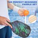 Pickleball Net Set, Pickleball Net on Wheels for Driveway Backyard, 22FT Regular Size, 4 Pickleball Paddles & 6 Balls, 12 Court Markers, 1 Carry Bag, Pickleball Set for Indoor Outdoor Play