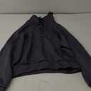 SUUKSESS Women 1 Piece Lounge Matching Zip Sweatshirt (Medium, Dark Storm)