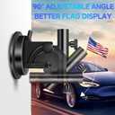 Car Flag Pole, Car Flag Holder with Adjustable Angle Suction Cup Mount, Universal Flag Pole for Car, Trucks, SUV, RV, Camper, Trailer, Vehicle Easy Installation (1 Pack)