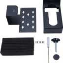 Secure Video Doorbell Mount No Drilling Required ABS Stainless Steel Anti Theft Bracket for Apartments Dorms Rentals Easy Installation