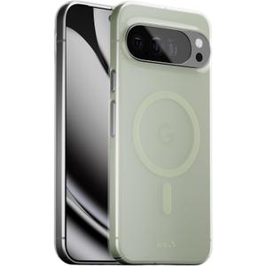Mous for Google Pixel 10 Pro XL (2025) Case, Compatible with Qi2 MagSafe and Pixelsnap - Super Thin - Crystal Clear & Slim Design - Green Tint