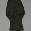 Queenmore Small Dog Pullover Sweater, Cold Weather Cable Knitwear, Classic Turtleneck Thick Warm Clothes for Chihuahua, Bulldog, Dachshund, Pug (Army Green, X-Small)