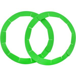 Cornucopia Brands Silicone Pie Crust Shields (2-Pack), Adjustable Pie Protectors, Green