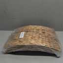 Rattan Christmas Tree Collar 24in Rustic Farmhouse Tree Skirt Christmas Tree Ring with Bow Hand Woven Hyacinth Base Cover for Christmas Decoration Accessory for Home, Living Room(Large)