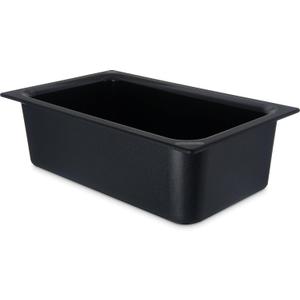 Carlisle FoodService Products CM110003 Coldmaster Plastic Standard Full-Size Food Pan, 15 qt. Capacity, 20.68" x 12.72" x 6.40", Black